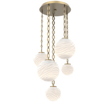 Hammerton CNB0092-05-GB-WL-CH2-L3 - Gaia Round 5pc Multi-Pendant with Chain