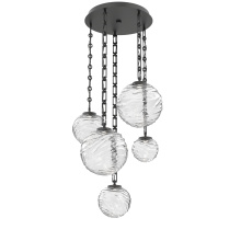Hammerton CNB0092-05-MB-C-CH3-L3 - Gaia Round 5pc Multi-Pendant with Chain