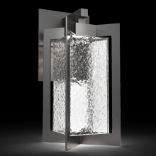 Hammerton ODB0075-01-AG-HC-L2 - Outdoor Quad Lantern-Argento Grey-Blown Glass