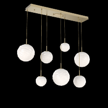 Hammerton PLB0092-07-GB-WL-C01-L3 - Gaia Linear Multi-Pendant Chandelier