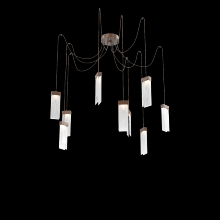 Hammerton SCB0042-09-BB-CG-C01-L3 - Parallel Round 9pc Swag Multi-Pendant