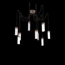 Hammerton SCB0042-09-BB-CR-C01-L3 - Parallel Round 9pc Swag Multi-Pendant