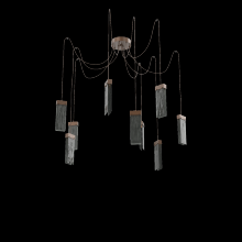 Hammerton SCB0042-09-BB-SG-C01-L3 - Parallel Round 9pc Swag Multi-Pendant
