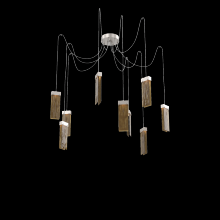 Hammerton SCB0042-09-BS-BG-C01-L3 - Parallel Round 9pc Swag Multi-Pendant