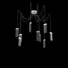 Hammerton SCB0042-09-BS-SG-C01-L3 - Parallel Round 9pc Swag Multi-Pendant