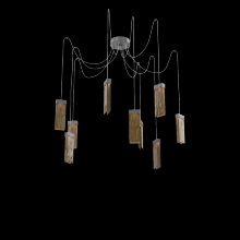 Hammerton SCB0042-09-GP-BG-C01-L1 - Parallel Round 9pc Swag Multi-Pendant