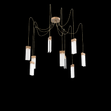 Hammerton SCB0042-09-NB-CR-C01-L3 - Parallel Round 9pc Swag Multi-Pendant