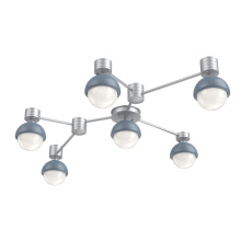 Hammerton SMB0093-HL-CS-WL-L3-BU - Cabochon Flush Mount Wall Sconce Classic Silver