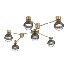 Hammerton SMB0093-HL-GB-C-L1-GP - Cabochon Flush Mount Wall Sconce Gilded Brass