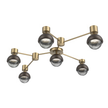 Hammerton SMB0093-HL-GB-S-L1-FB - Cabochon Flush Mount Wall Sconce Gilded Brass