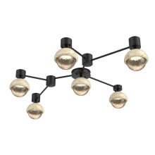 Hammerton SMB0093-HL-MB-A-L3-TR - Cabochon Flush Mount Wall Sconce Matte Black
