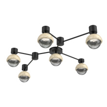 Hammerton SMB0093-HL-MB-S-L3-TR - Cabochon Flush Mount Wall Sconce Matte Black