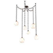 Hammerton SNB0039-06-FB-A-CH1-L3 - Gem Multi Light Pendant Multi Port Canopy Flat Bronze