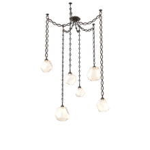 Hammerton SNB0039-06-FB-A-CH2-L3 - Gem Multi Light Pendant Multi Port Canopy Flat Bronze