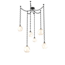 Hammerton SNB0039-06-MB-A-CH1-L1 - Gem Multi Light Pendant Multi Port Canopy Matte Black