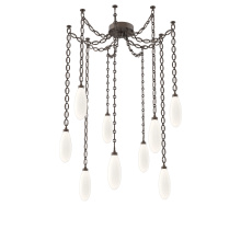 Hammerton SNB0071-09-FB-WL-CH2-L3 - Fiori Multi Light Pendant Flat Bronze