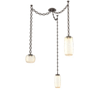 Hammerton SNB0091-03-FB-A-CH2-L3 - Vessel Multi Light Pendant Flat Bronze