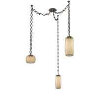 Hammerton SNB0091-03-FB-B-CH2-L1 - Vessel Multi Light Pendant Flat Bronze