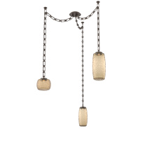Hammerton SNB0091-03-FB-B-CH3-L1 - Vessel Multi Light Pendant Flat Bronze