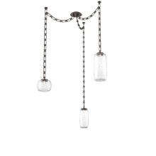 Hammerton SNB0091-03-FB-C-CH3-L3 - Vessel Multi Light Pendant Flat Bronze