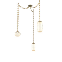 Hammerton SNB0091-03-GB-A-CH2-L3 - Vessel Multi Light Pendant Gilded Brass