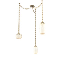 Hammerton SNB0091-03-GB-A-CH3-L3 - Vessel Multi Light Pendant Gilded Brass