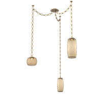 Hammerton SNB0091-03-GB-B-CH1-L3 - Vessel Multi Light Pendant Gilded Brass