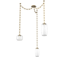 Hammerton SNB0091-03-GB-C-CH3-L3 - Vessel Multi Light Pendant Gilded Brass