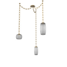 Hammerton SNB0091-03-GB-S-CH3-L1 - Vessel Multi Light Pendant Gilded Brass