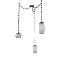 Hammerton SNB0091-03-MB-S-CH1-L1 - Vessel Multi Light Pendant Matte Black