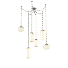 Hammerton SNB0091-06-BS-A-CH1-L3 - Vessel Multi Light Pendant Beige Silver