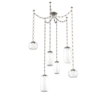 Hammerton SNB0091-06-BS-C-CH2-L3 - Vessel Multi Light Pendant Beige Silver