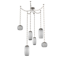 Hammerton SNB0091-06-BS-S-CH2-L3 - Vessel Multi Light Pendant Beige Silver