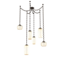 Hammerton SNB0091-06-FB-A-CH1-L1 - Vessel Multi Light Pendant Flat Bronze