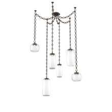 Hammerton SNB0091-06-FB-C-CH1-L3 - Vessel Multi Light Pendant Flat Bronze