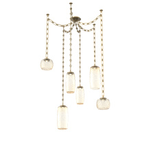 Hammerton SNB0091-06-GB-A-CH3-L1 - Vessel Multi Light Pendant Gilded Brass