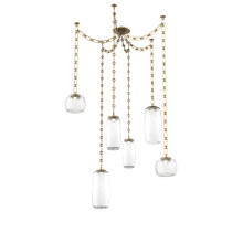 Hammerton SNB0091-06-GB-C-CH3-L1 - Vessel Multi Light Pendant Gilded Brass