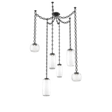 Hammerton SNB0091-06-MB-C-CH2-L3 - Vessel Multi Light Pendant Matte Black