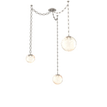 Hammerton SNB0092-03-BS-A-CH2-L1 - Gaia Multi Light Pendant Beige Silver