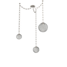 Hammerton SNB0092-03-BS-S-CH3-L3 - Gaia Multi Light Pendant Beige Silver