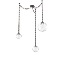 Hammerton SNB0092-03-FB-C-CH3-L3 - Gaia Multi Light Pendant Flat Bronze