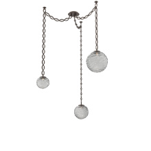 Hammerton SNB0092-03-FB-S-CH2-L3 - Gaia Multi Light Pendant Flat Bronze