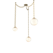 Hammerton SNB0092-03-GB-A-CH2-L3 - Gaia Multi Light Pendant Gilded Brass