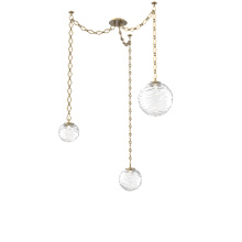 Hammerton SNB0092-03-GB-C-CH1-L3 - Gaia Multi Light Pendant Gilded Brass