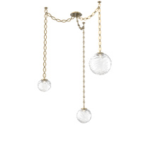 Hammerton SNB0092-03-GB-C-CH2-L1 - Gaia Multi Light Pendant Gilded Brass