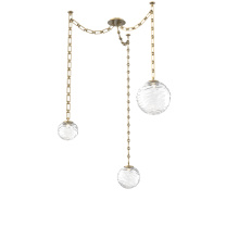 Hammerton SNB0092-03-GB-C-CH3-L1 - Gaia Multi Light Pendant Gilded Brass