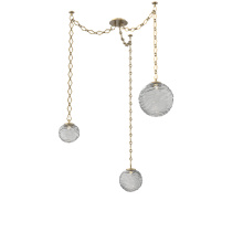 Hammerton SNB0092-03-GB-S-CH1-L3 - Gaia Multi Light Pendant Gilded Brass