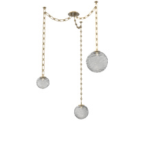 Hammerton SNB0092-03-GB-S-CH3-L3 - Gaia Multi Light Pendant Gilded Brass