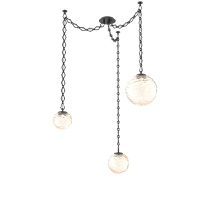 Hammerton SNB0092-03-MB-A-CH1-L1 - Gaia Multi Light Pendant Matte Black