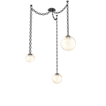 Hammerton SNB0092-03-MB-A-CH2-L1 - Gaia Multi Light Pendant Matte Black